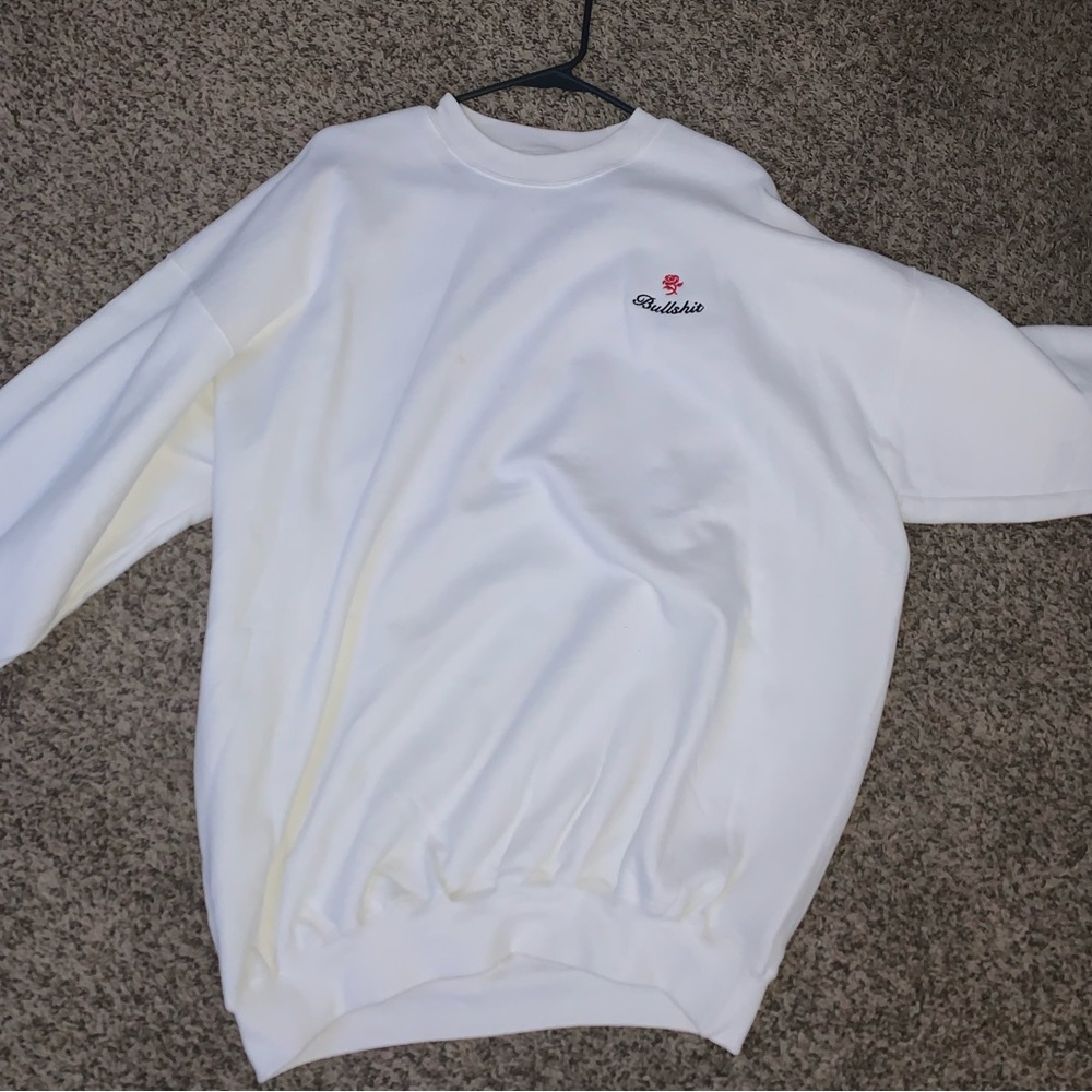 White Crew Neck from MayFair Group . Ignorance is Bullsh*t
